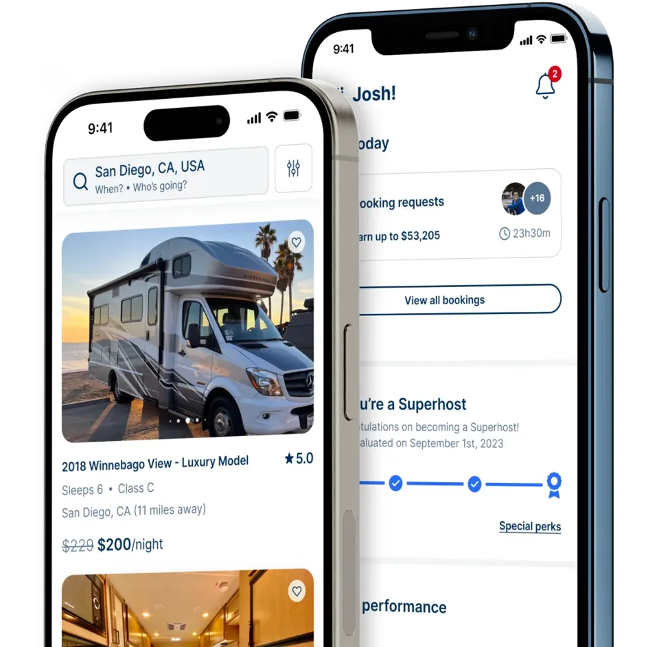 RVezy mobile app preview