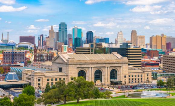 Kansas City Daytime View of Kansas City Skyline