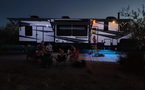 Night time in the campground