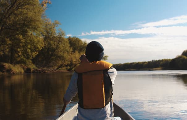 Boating Person canoeing