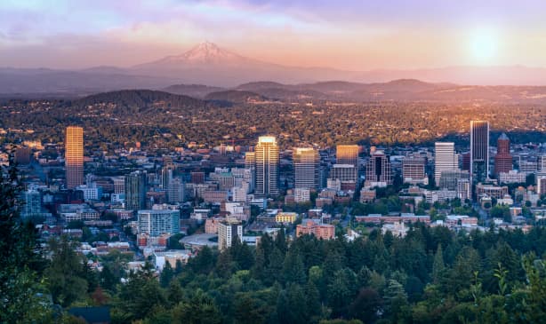 View of Downtown Portland