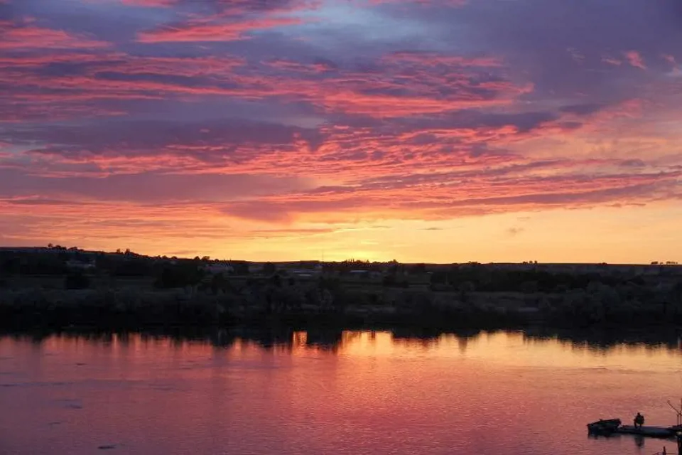 Sunset on the Snake River