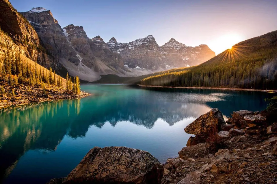 Banff National Park at sunrise