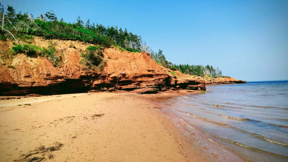 Red sand cliffs PEI Red sand cliffs PEI