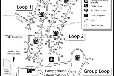 Pinon Flats Campground - Great Sand Dunes National Park
