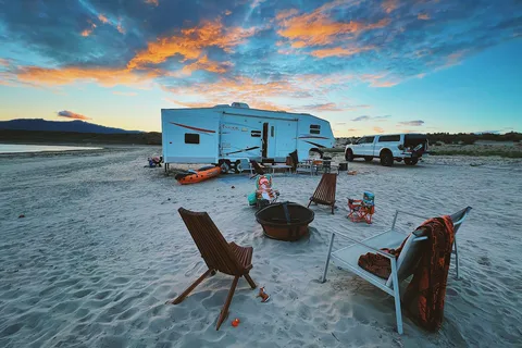 Sandy Beach at Yuba Lake