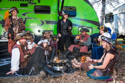 Fields of New Market Campground at Texas Renaissance Festival