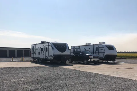 Corner Storage and RV Hook-Ups