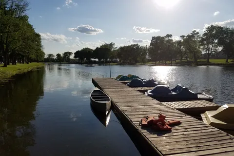 Sun Retreats Rock River