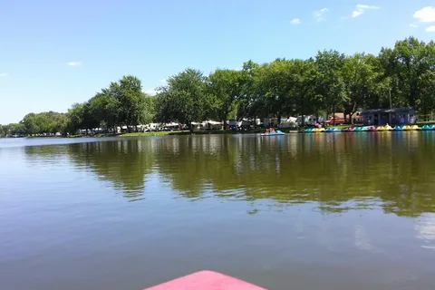 Sun Retreats Rock River
