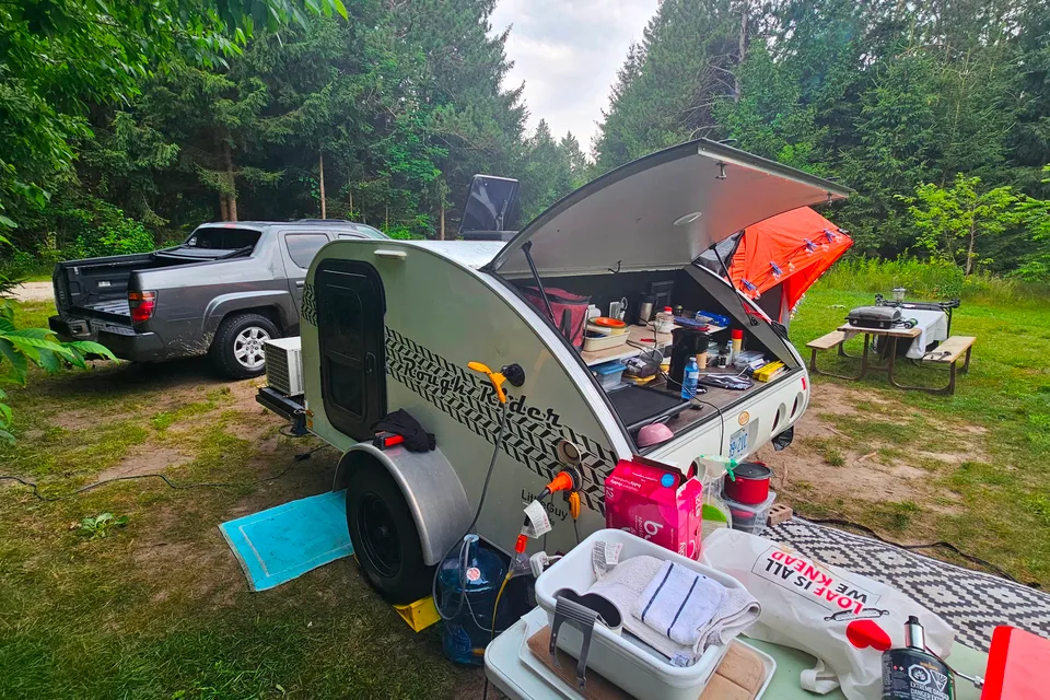 Daniel's Little guy 6 wide Micro Trailer with most harley davidson hauling capability