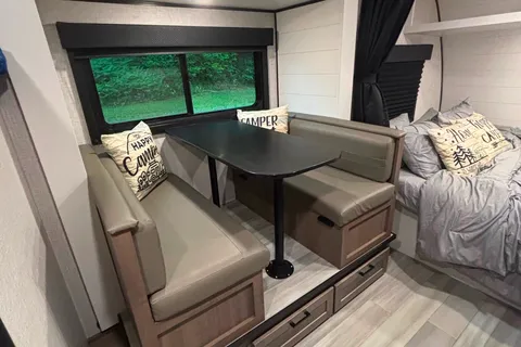 King Family’s Highland Ridge Open Range Travel Trailer (SUV towable)