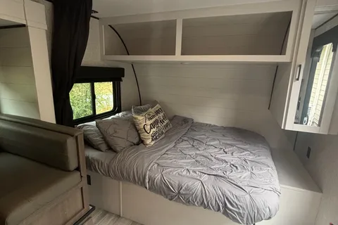 King Family’s Highland Ridge Open Range Travel Trailer (SUV towable)