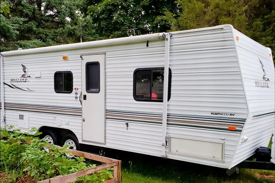 Island adventure with our  Fleetwood Mallard Travel Trailer