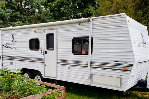 Island adventure with our  Fleetwood Mallard Travel Trailer