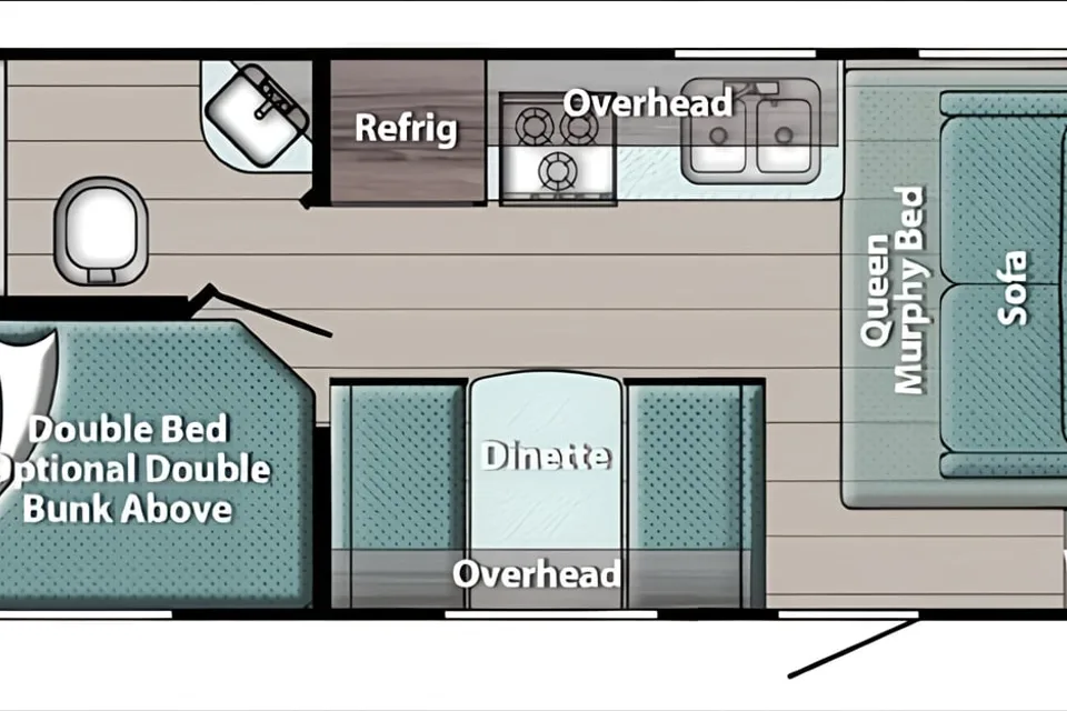Family Bunkhouse Camper – Forest Lakes Special Setup Option| Sleeps up to 7