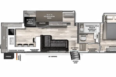 Forest River Wildwood Heritage Glen Fifth Wheel