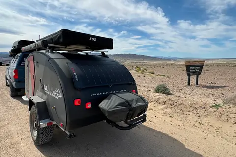 Simon, our 2024 Escapod Voyager TOPO2 w/ FSR Premium Hybrid Roof Top Tent