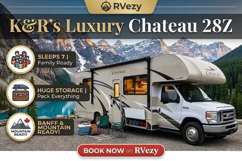 K&R's Luxury 30ft Chateau | Sleeps 7 | Huge Storage | Banff & Mountain Ready!