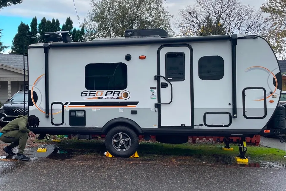 Off grid living in a NEW travel trailer