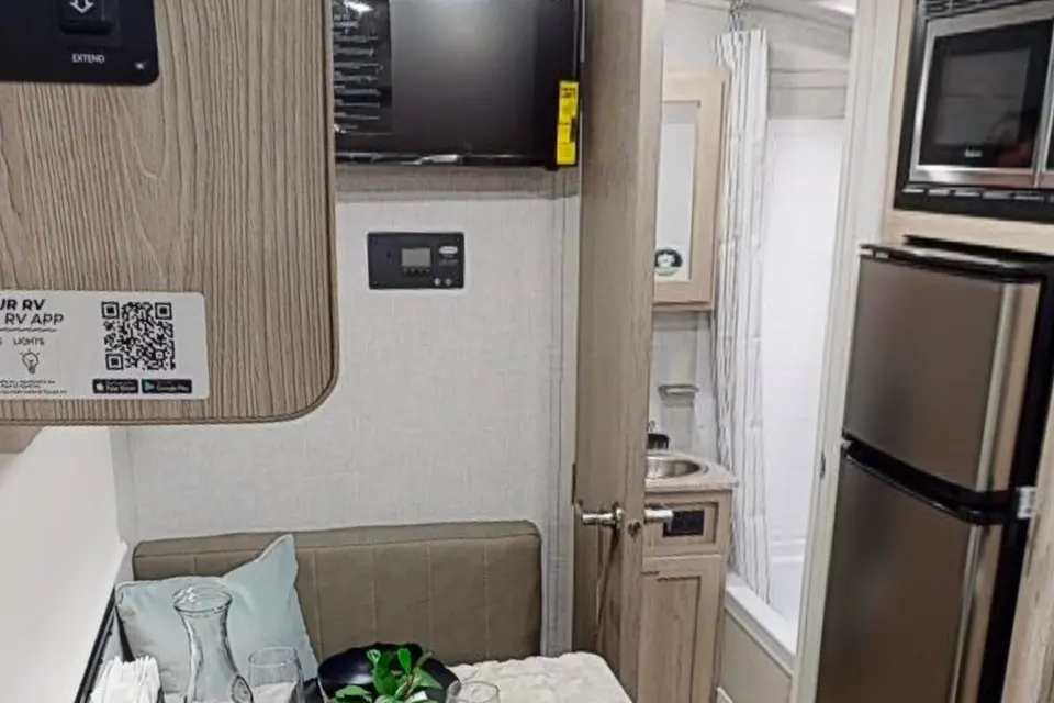 Off grid living in a NEW travel trailer