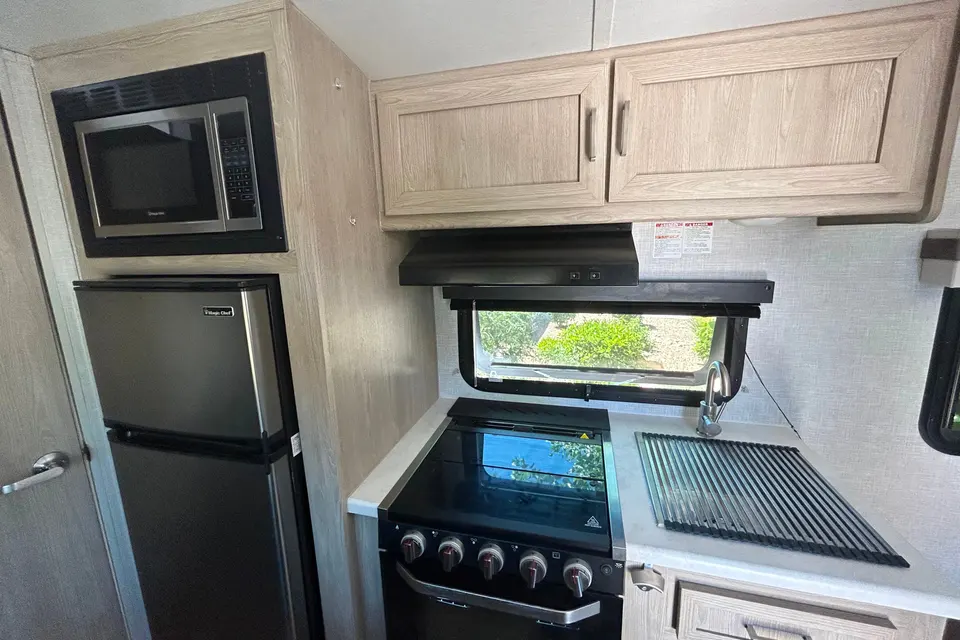Off grid living in a NEW travel trailer