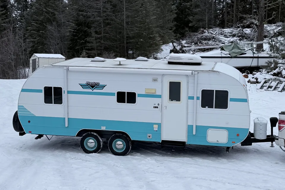 Baby Blue ~ Retro Styled Travel Trailer
