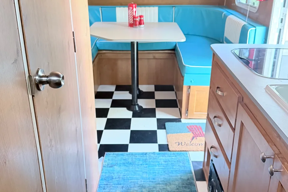 Baby Blue ~ Retro Styled Travel Trailer