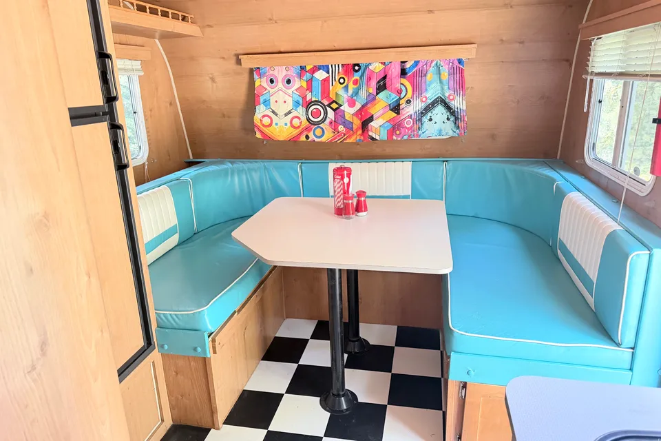Baby Blue ~ Retro Styled Travel Trailer