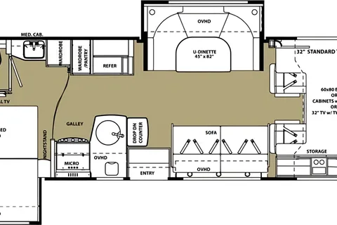 Lots of Room for FAMILY and Easy to Drive Motorhome Sleeps 8 