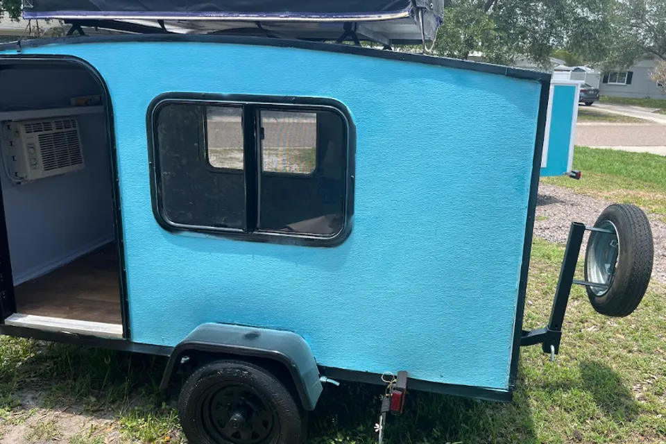 Namaste - Live Balanced. Live Free - Dutchmen AERO 400 Micro Trailer - Krot Van Life