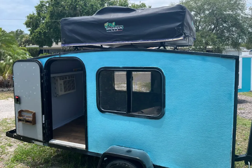Namaste - Live Balanced. Live Free - Dutchmen AERO 400 Micro Trailer - Krot Van Life
