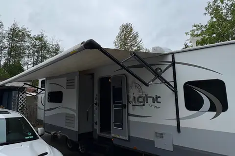 Adventure Awaits Open Range 308BHS Bunkhouse Series Travel Trailer