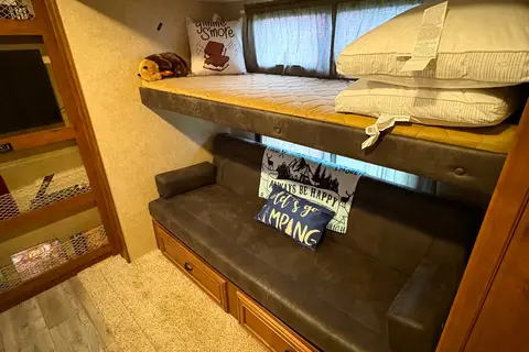 Adventure Awaits Open Range 308BHS Bunkhouse Series Travel Trailer