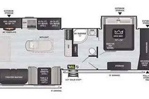 Garrett's Keystone 328RL Travel Trailer 50amp
