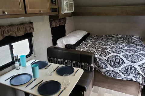 Lantern sleeps 5 and tows easy! Smart TV and on-demand hot water, tiny home on wheels.