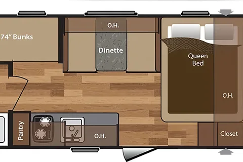 Hideout Bunkhouse-Easy Tow Camper Sleeps 5