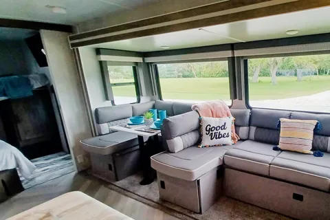 Classy glamping 2 bedroom Forrest River Salem 29 vbud Travel Trailer