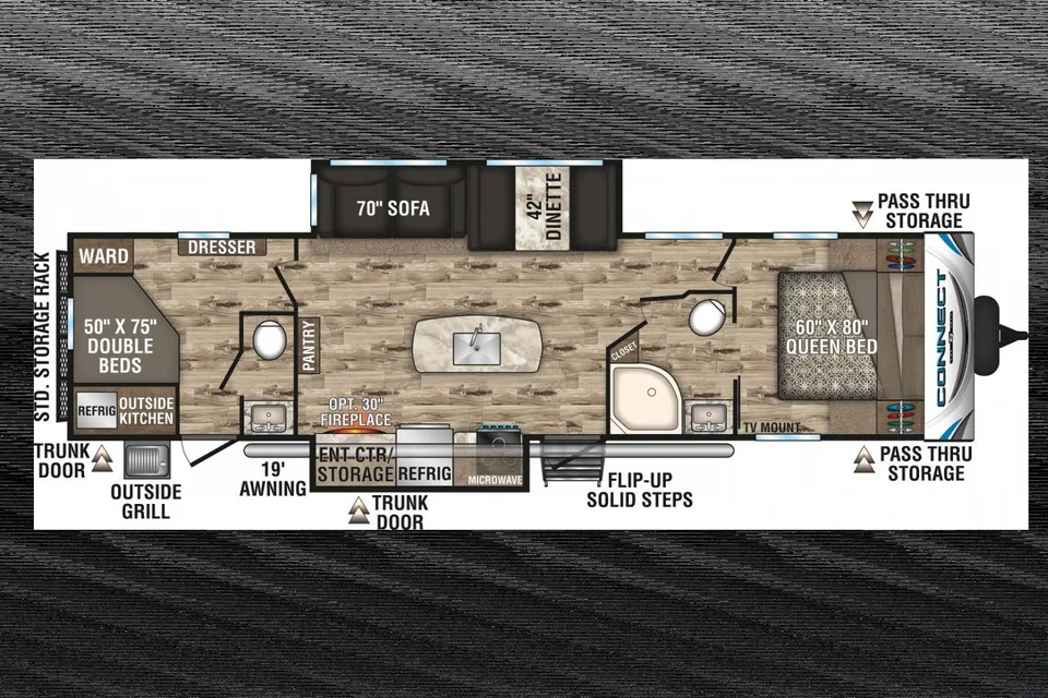 Adventure-Ready KZ Connect C332BHK | Starlink WiFi | Sleeps 7-10
