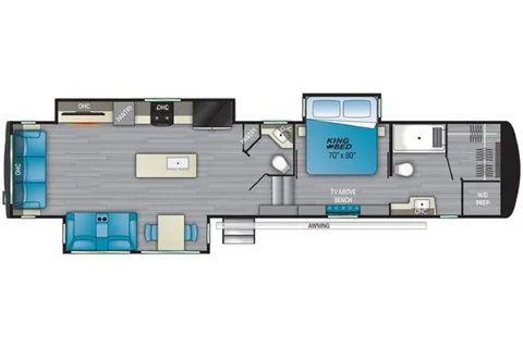 Spacious Stationary RV for Traveling Professionals