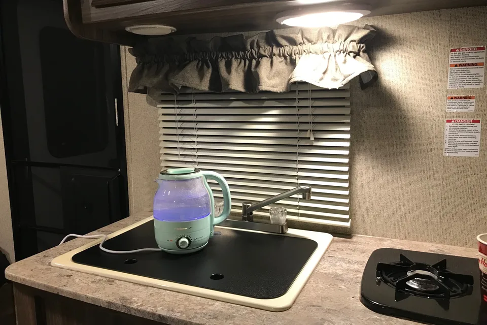 Gabriela's Coachmen Apex Nano, very spaceous, with a large slide-out.