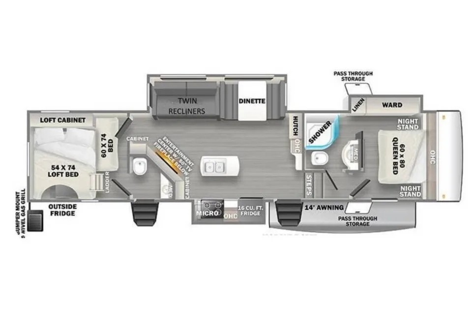 Kristie's Forest River 3440BH Fifth Wheel