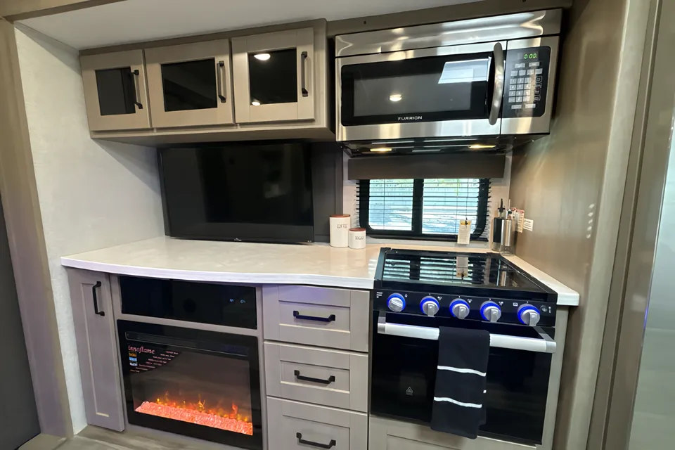Kayla's Grand Design bunkhouse Trailer