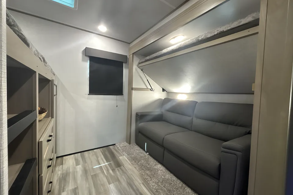 Kayla's Grand Design bunkhouse Trailer