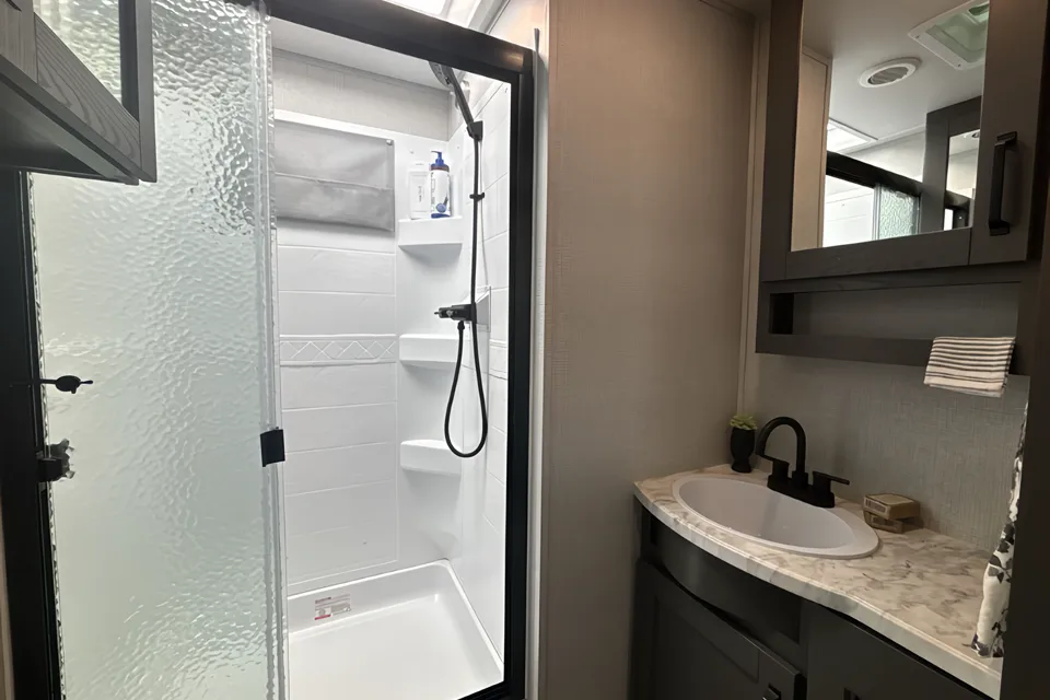 Kayla's Grand Design bunkhouse Trailer