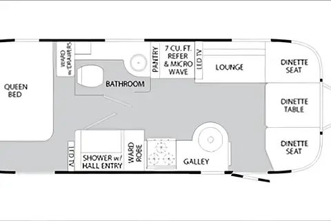 25ft Airstream - with Solar - 1/2 Ton Towable