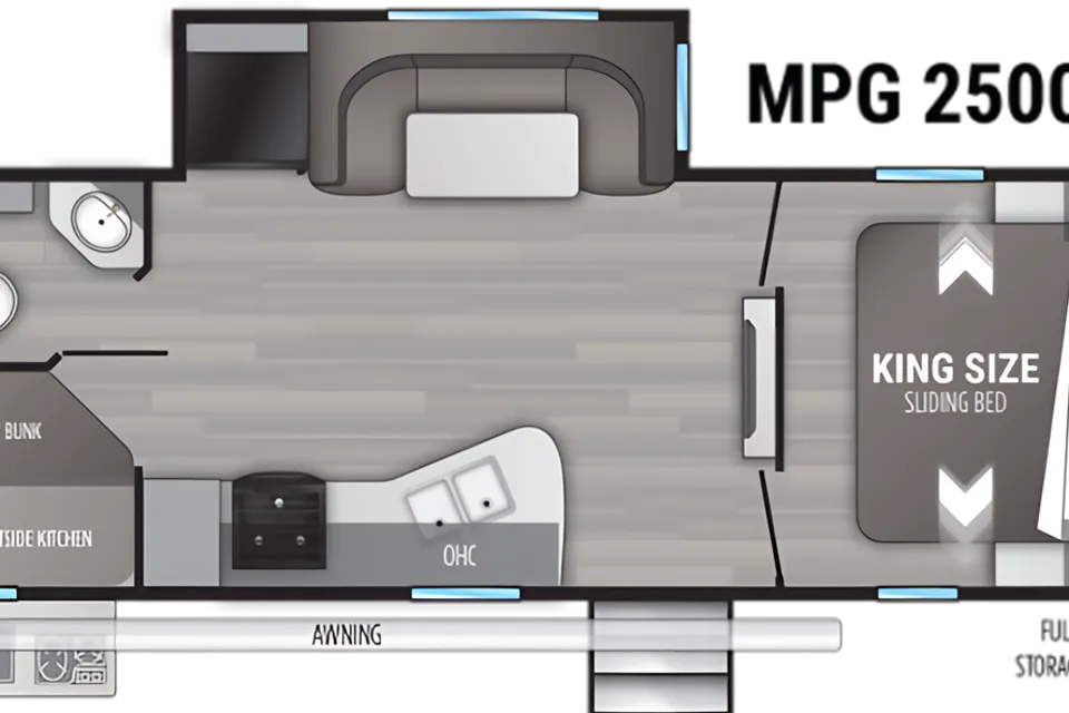 MPG 2500 Bunk House w Outdoor Kitchen!