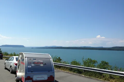 Riverside Retro Jr. 509, a teardrop trailer you can tow behind almost any car. NO SMOKING!