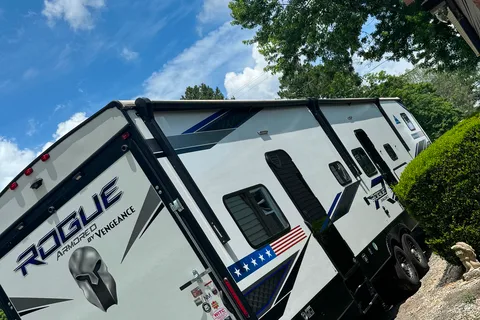 The Sartains Forest River Rogue Armored Fifth Wheel