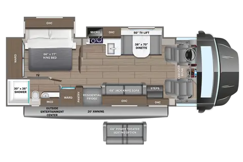 C25 2026 Entegra Accolade XT 32U — Luxury 4x4 Super C Diesel · King Bed · Starlink · Sleeps 8